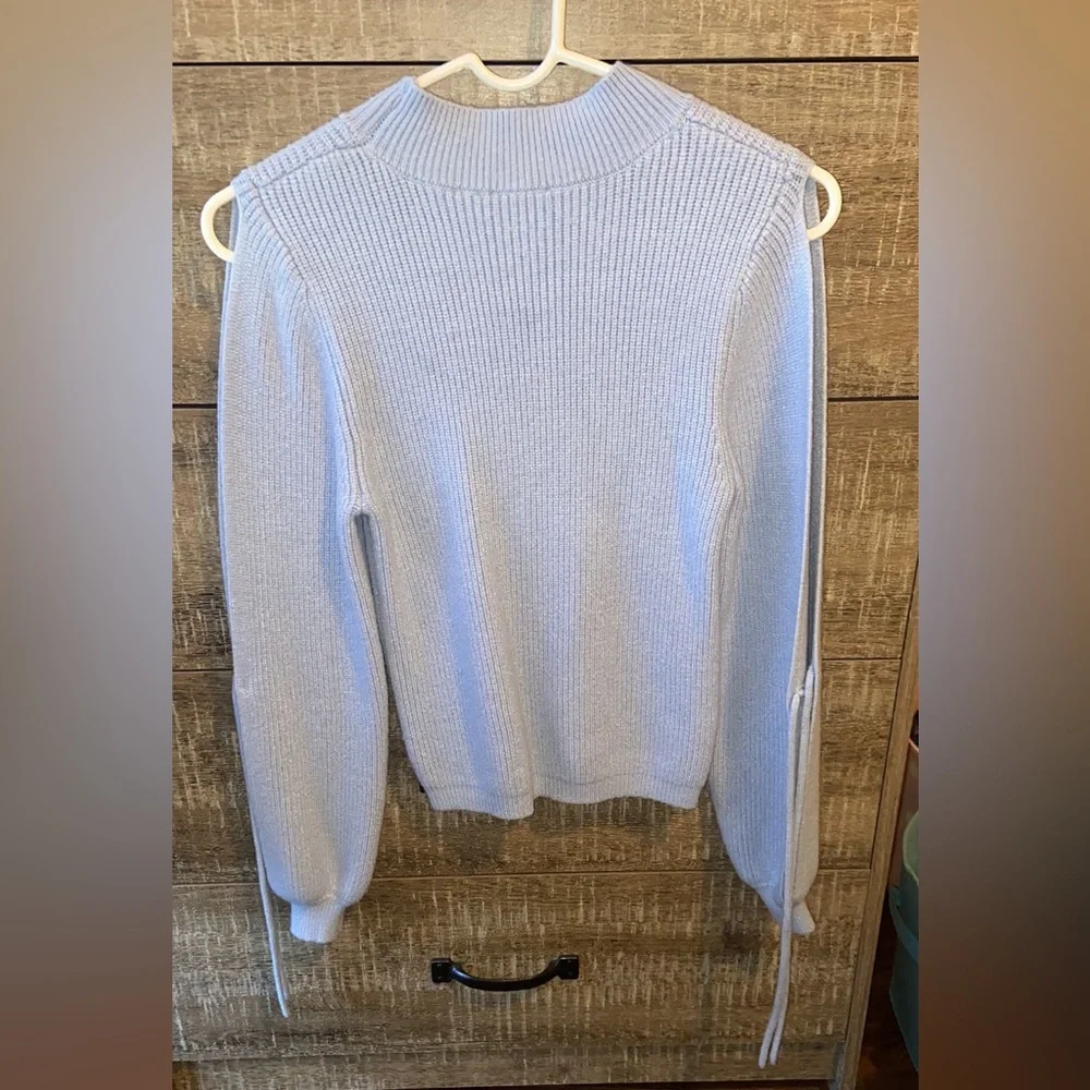 Willow & root lace-up mock neck sweater - Picture 4 of 9